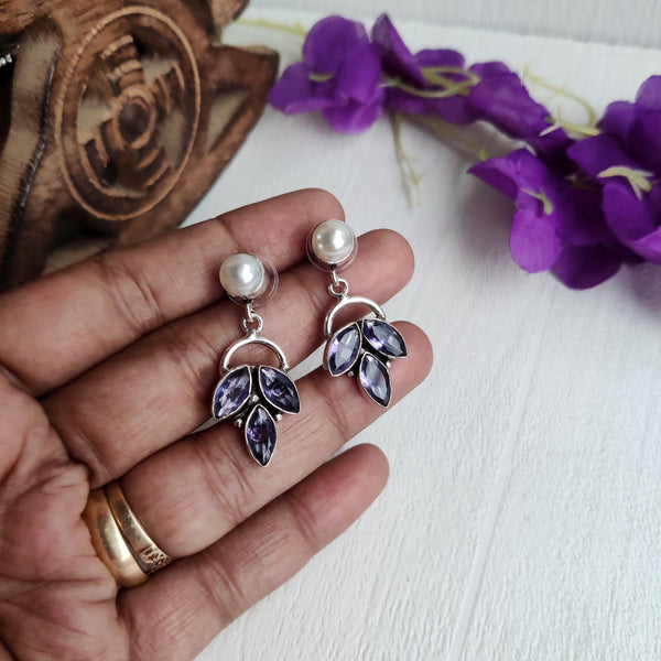 "Tanvika" Premium Designer Stone Drop Earrings