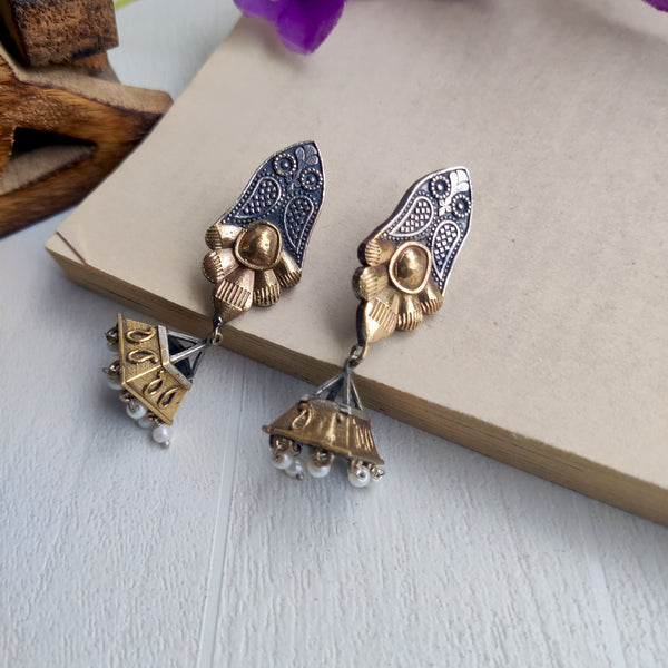 Pyramidal Dual tone Jhumka