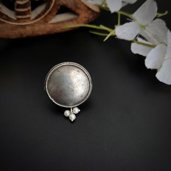 Adjustable Silver Plated Ring Model 2