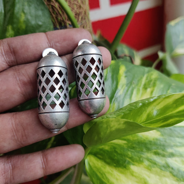 "Kirtika" Silver Look Alike Oxidized Earrings