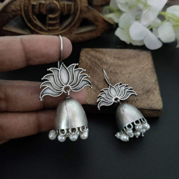 "Celeste" Silver Look Alike Hook Earrings