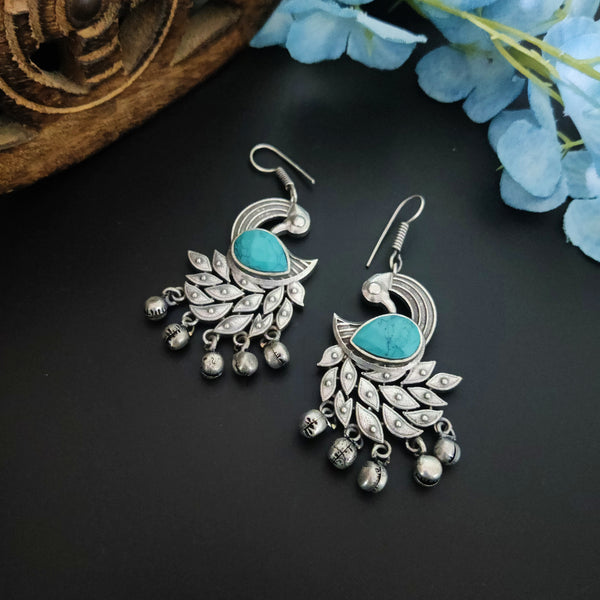 "Rekha" Silver Look Alike Oxidised Earring