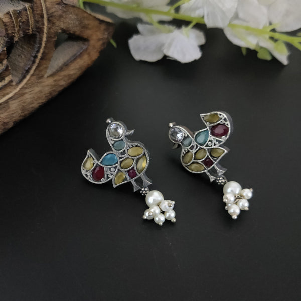 "Ranjan" Silver Look Alike Earrings