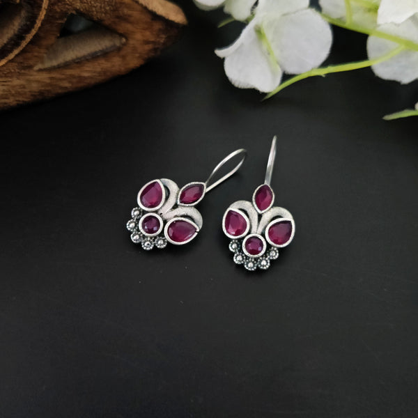 "Naina" Silver Look Alike Dual Tone Earring