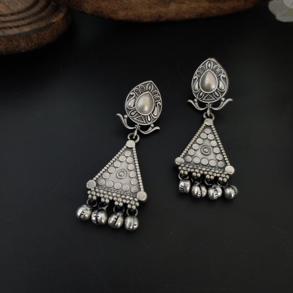 "Vayu" Silver Look Alike Oxidised Earring