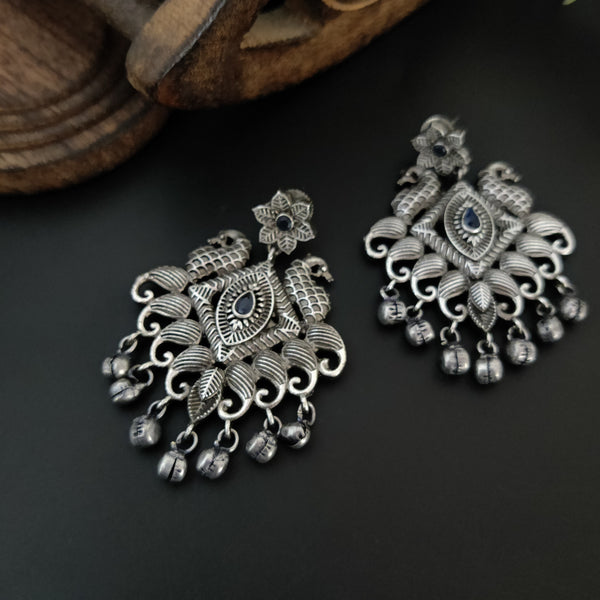 "Ketki" Silver Look Alike Stone Earrings