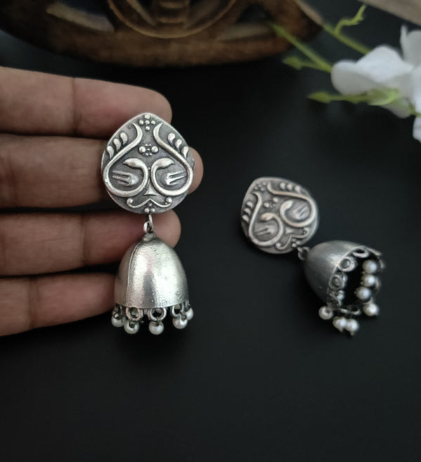 "Bhavna" Silver Look Alike Earrings