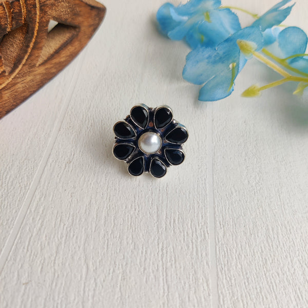 "Hudoz" Adjustable Oxidized Silver Brass Rings