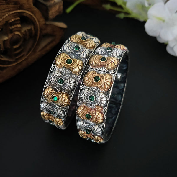 Silver Look-Alike Traditional Openable Kadas for Elegant Style Model - 7