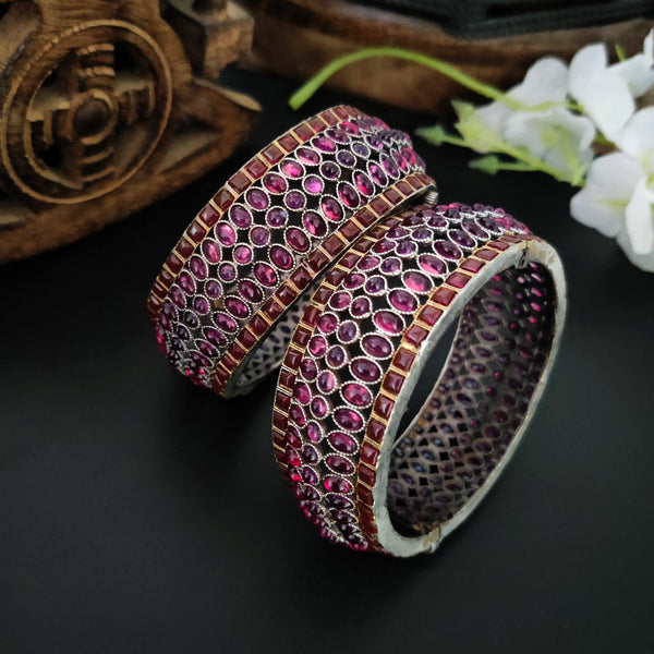 Silver Look-Alike Traditional Openable Kadas for Elegant Style