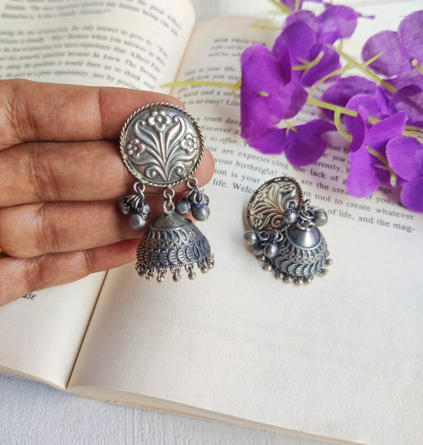 "Avani" Silver Look Alike Stone Earrings