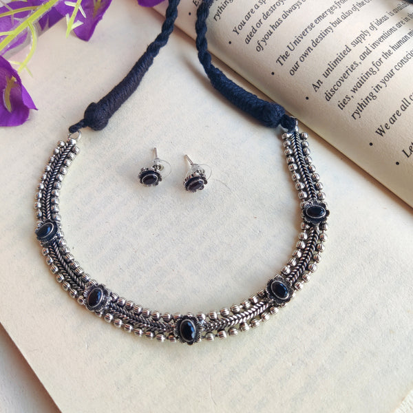 "Pehal" Oxidized Necklace