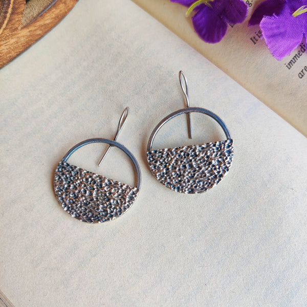 "Tanisha" Silver Look Alike Oxidized Earrings