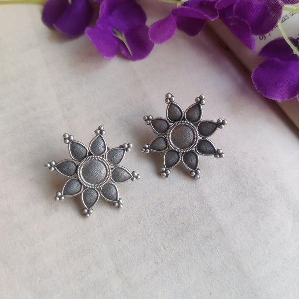 "Shraddha" Silver Look Alike Oxidized Earrings