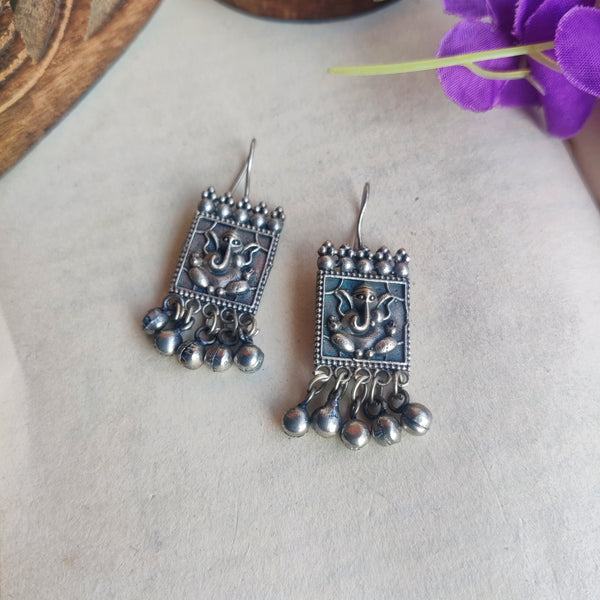 "Yashvi" Silver Look Alike Oxidised Earring