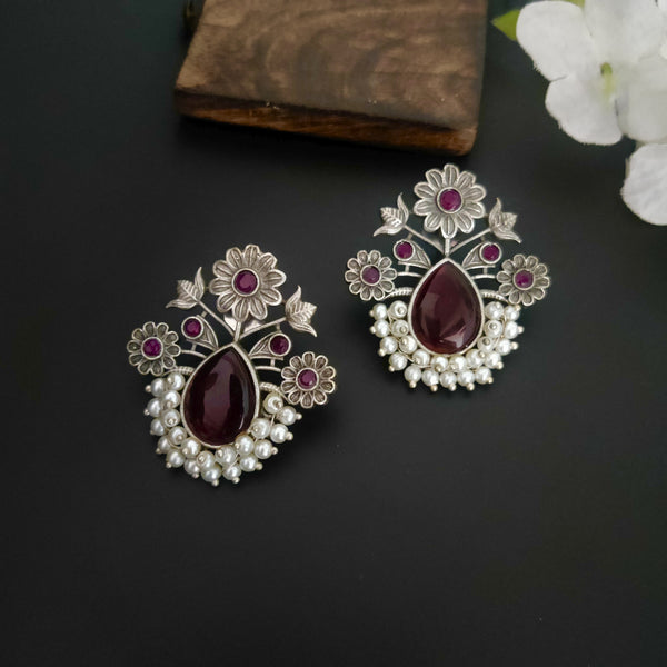 "Vashisth" Silver Look Alike Earrings