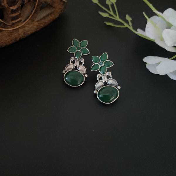 "Prerna" Oxidised Brass stud