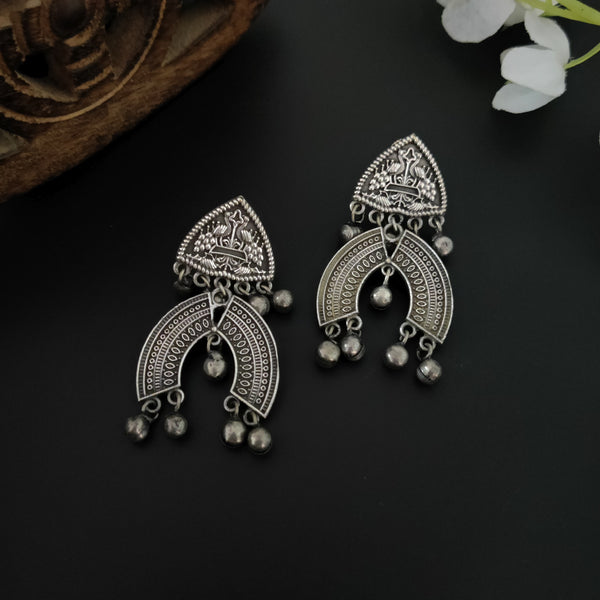 "Bhaumika" Silver Look Alike Earrings