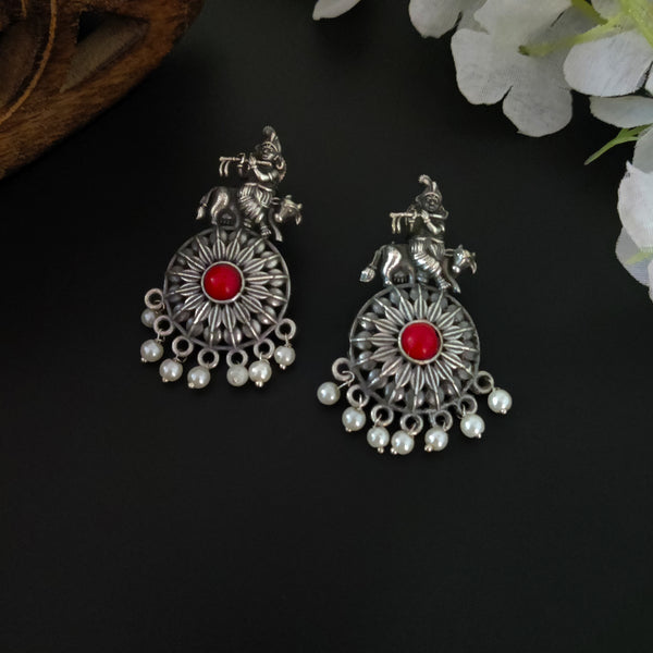 “Pihu” Silver Look Alike Oxidised Earrings