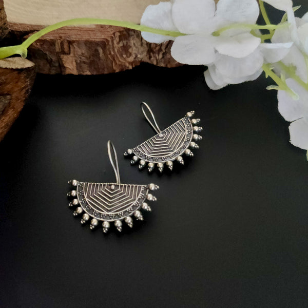 "Chenab" Silver Look Alike Oxidized Earrings