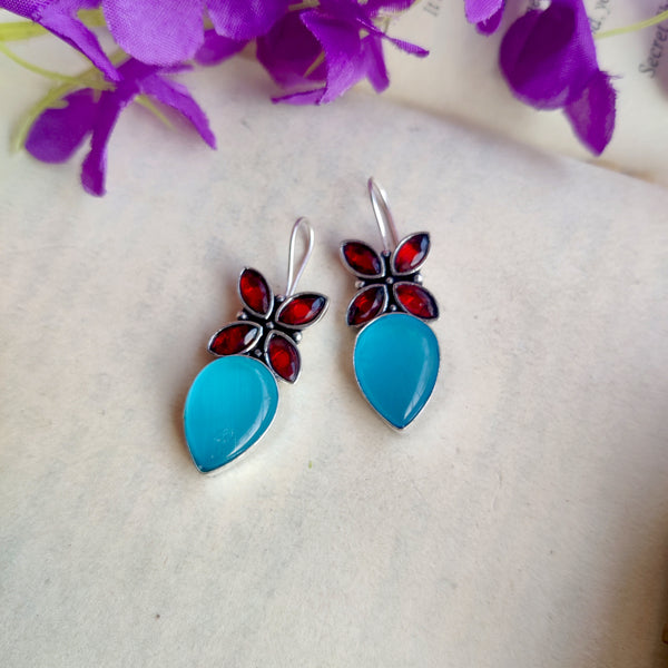 "Tisha" Silver Look Alike Oxidised Earrings