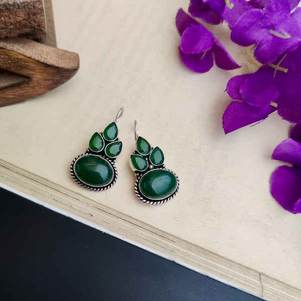 "Keshav" Silver Look Alike Oxidized Earrings