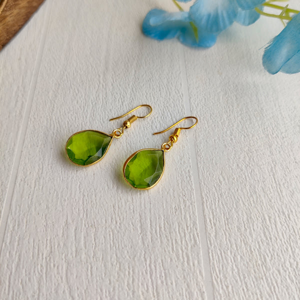"sukun" Oxidized Gold plated Hook earrings