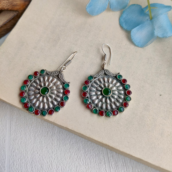 "Kiya" Oxidized Brass Hook Earrings