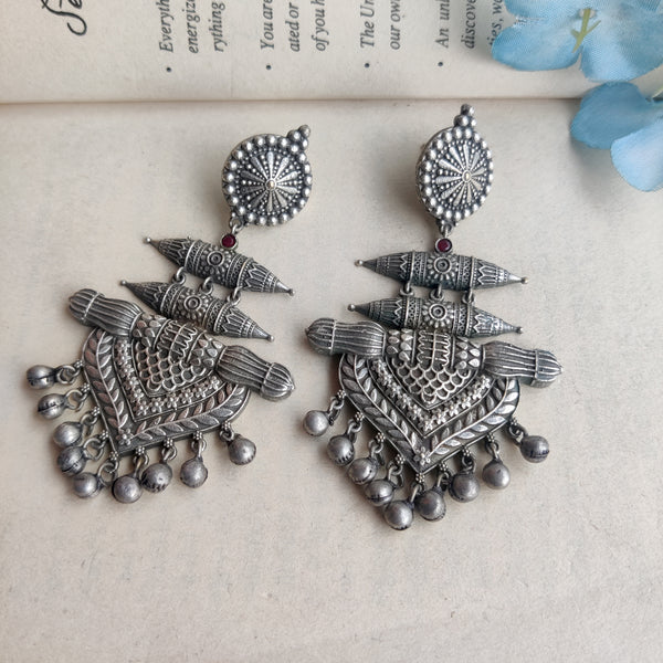 "Shivli" long Dangler in pure Brass
