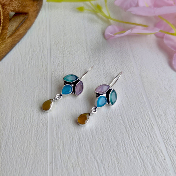 Tiara Premium Hook Zircon Stone Hook Earrings
