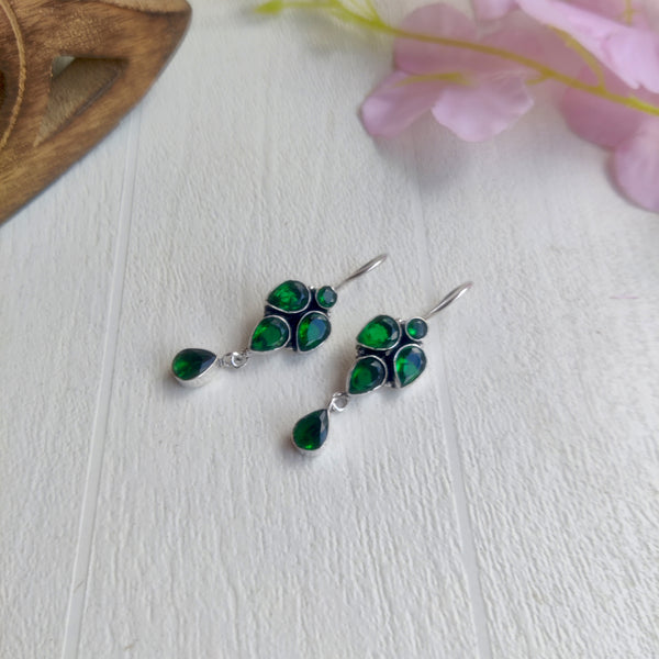 "Nalini" " Premium Hook Zircon Stone Hook Earrings