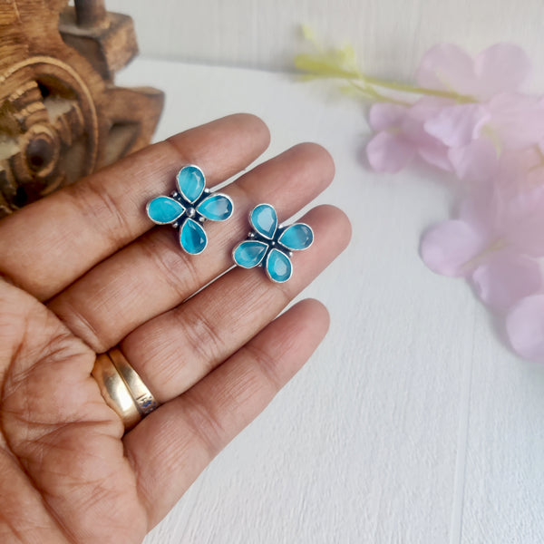 "Astha" Minimalist Zircon Stone Stud Earrings
