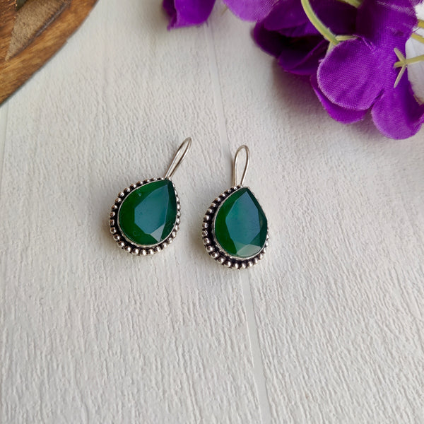 "Sneha" Silver Look Alike Oxidised Earrings