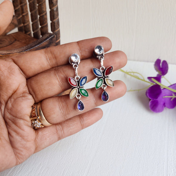 "Chinu" Silver Look Alike Earrings