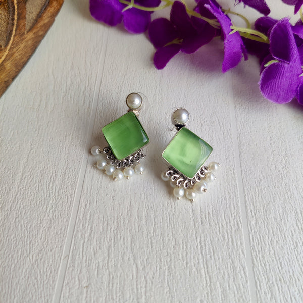 "Mahima" Silver Look Alike Earrings