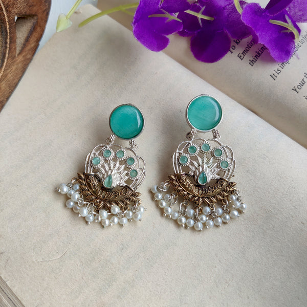 Handcrafted Dual Tone Brass Dangler