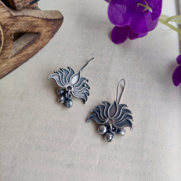 "Riya" Silver Look Alike Oxidized Earrings