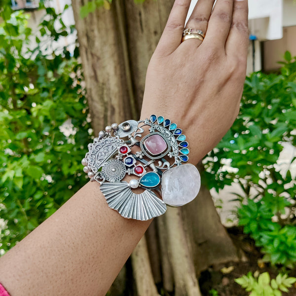 Silver Plated Handmade Bracelet Model - 8
