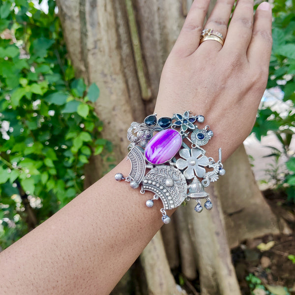 Silver Plated Handmade Bracelet Model - 10