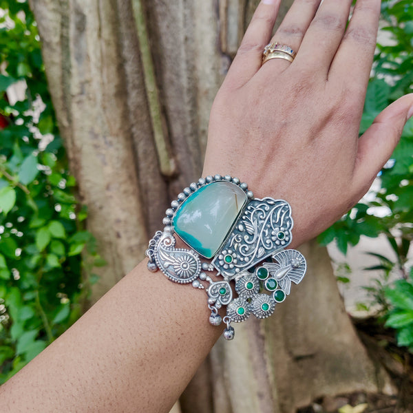 Silver Plated Handmade Bracelet Model - 6