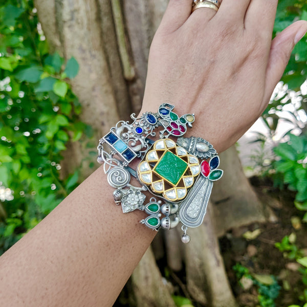 Silver Plated Handmade Bracelet Model - 3