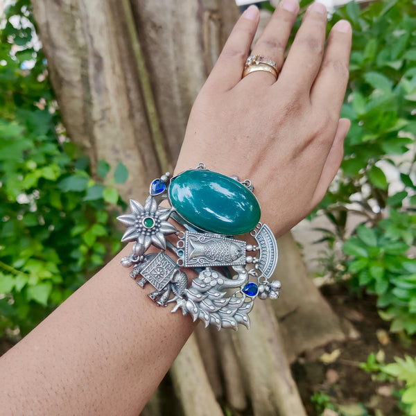 Silver Plated Handmade Bracelet Model - 2