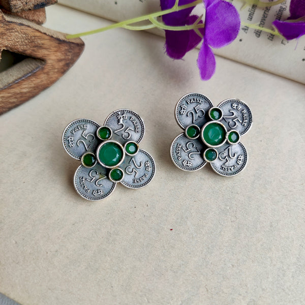"Geeta" Silver Look Alike Earrings