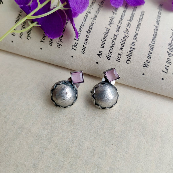 Handmade Brass Earings with Silver Polish