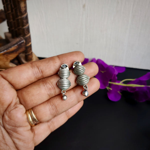 Antique Oxidized Stud Earring