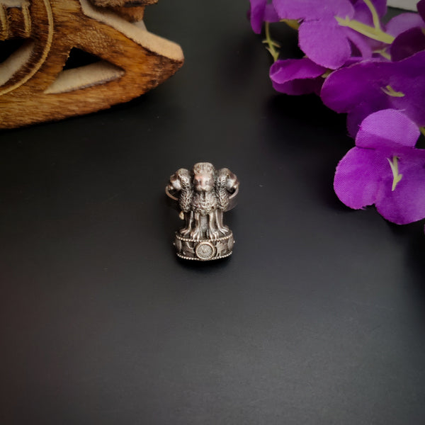 "Asma" Silver Look Alike Oxidized Rings