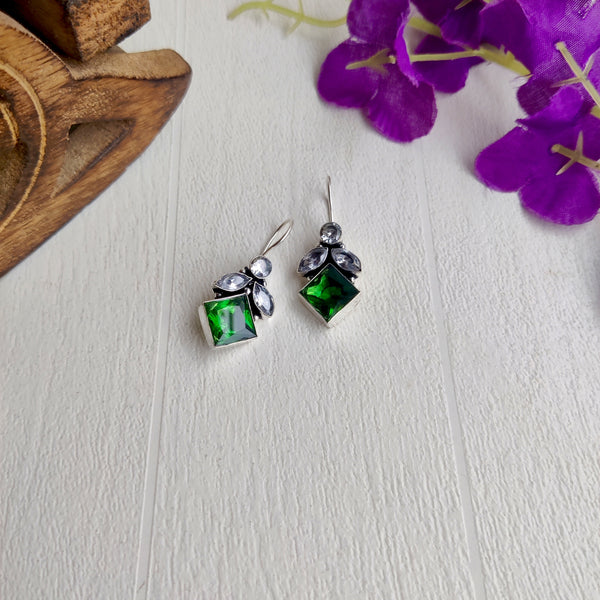 "Channa" Minimalist Premium Zircon Stone Hook Earrings