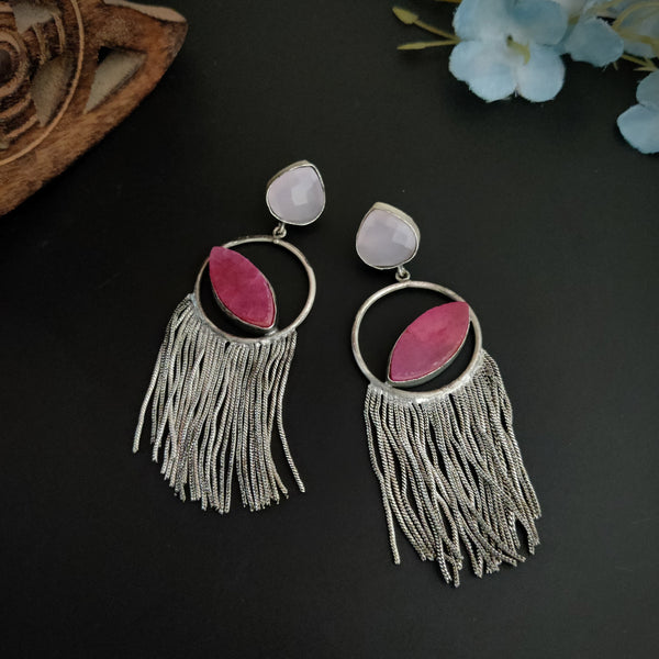 "Fiona" Light weight Druzzy Stone Dangler Earrings