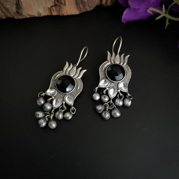 "Dhiyani" Silver Look Alike Earrings
