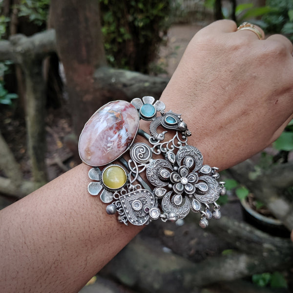 Silver Plated Handmade Bracelet Model - 18